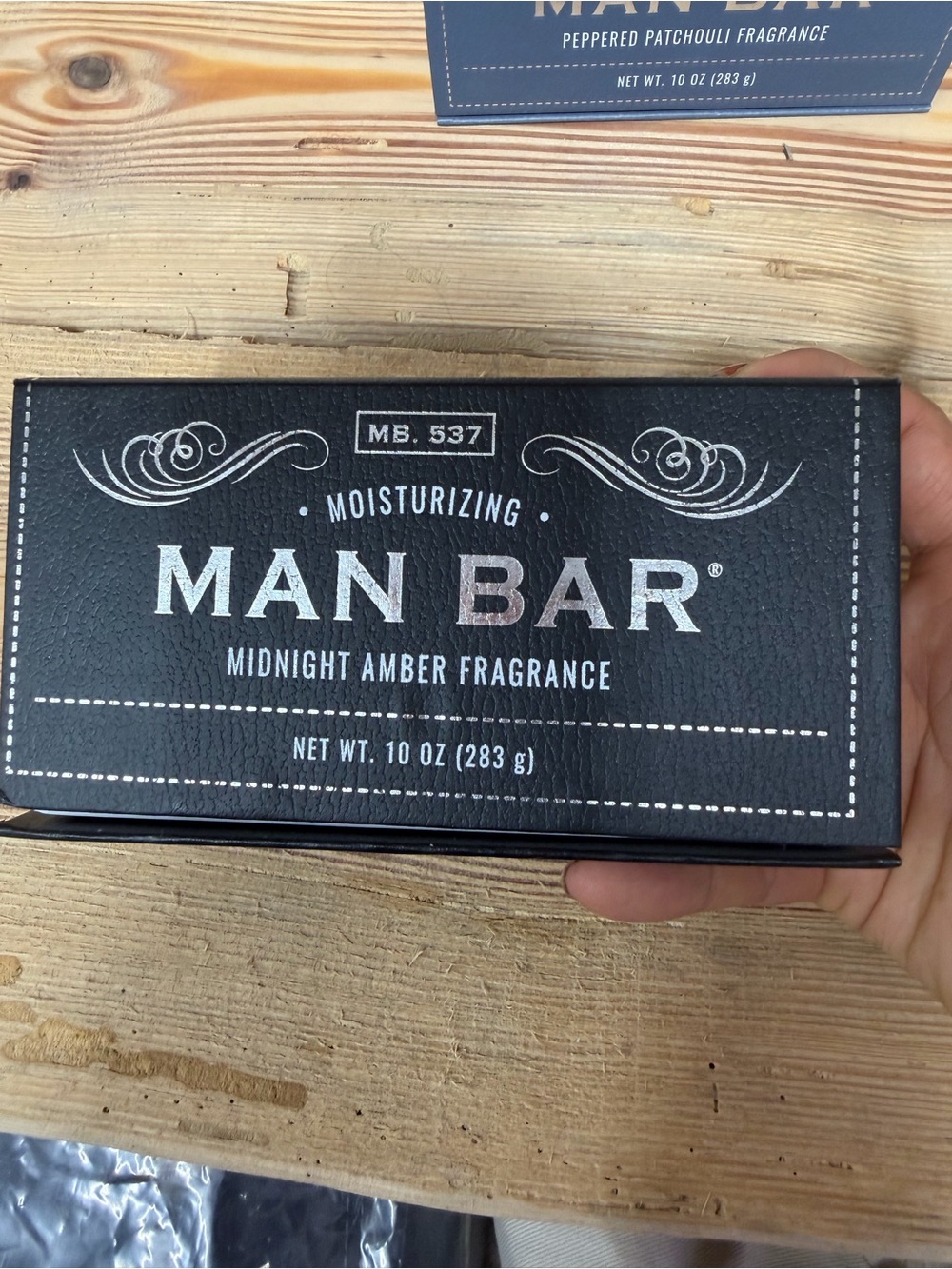Man Bar Moisturizing Soap - Midnight Amber Fragrance (Black)